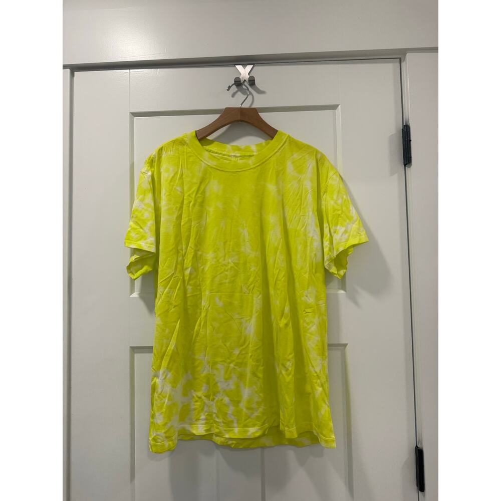 Lululemon All Yours Cotton T-Shirt *Tie Dye Marmoleado Tie Dye Highlight Yellow - Picture 2 of 3